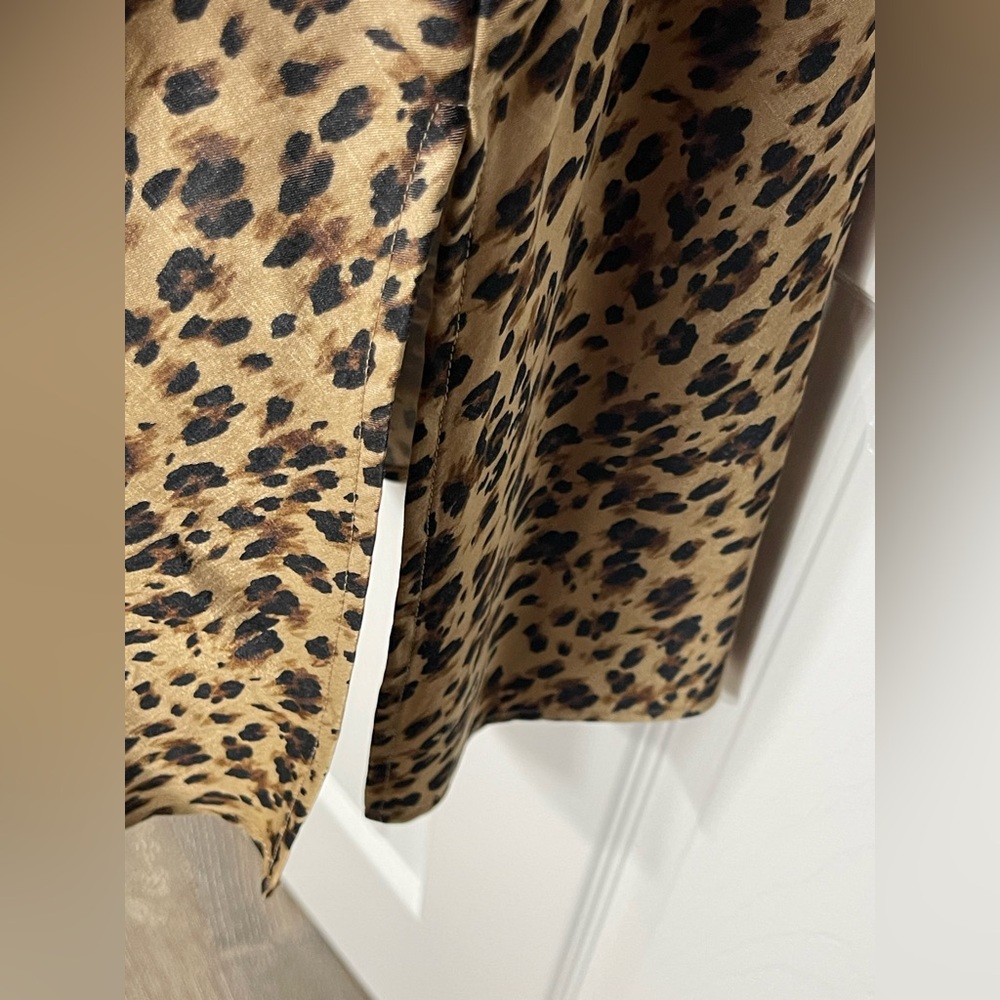 NWT: TIME AND TRUTru Brown Leopard Midi Slip Dress Size 16-18 - Picture 9 of 9